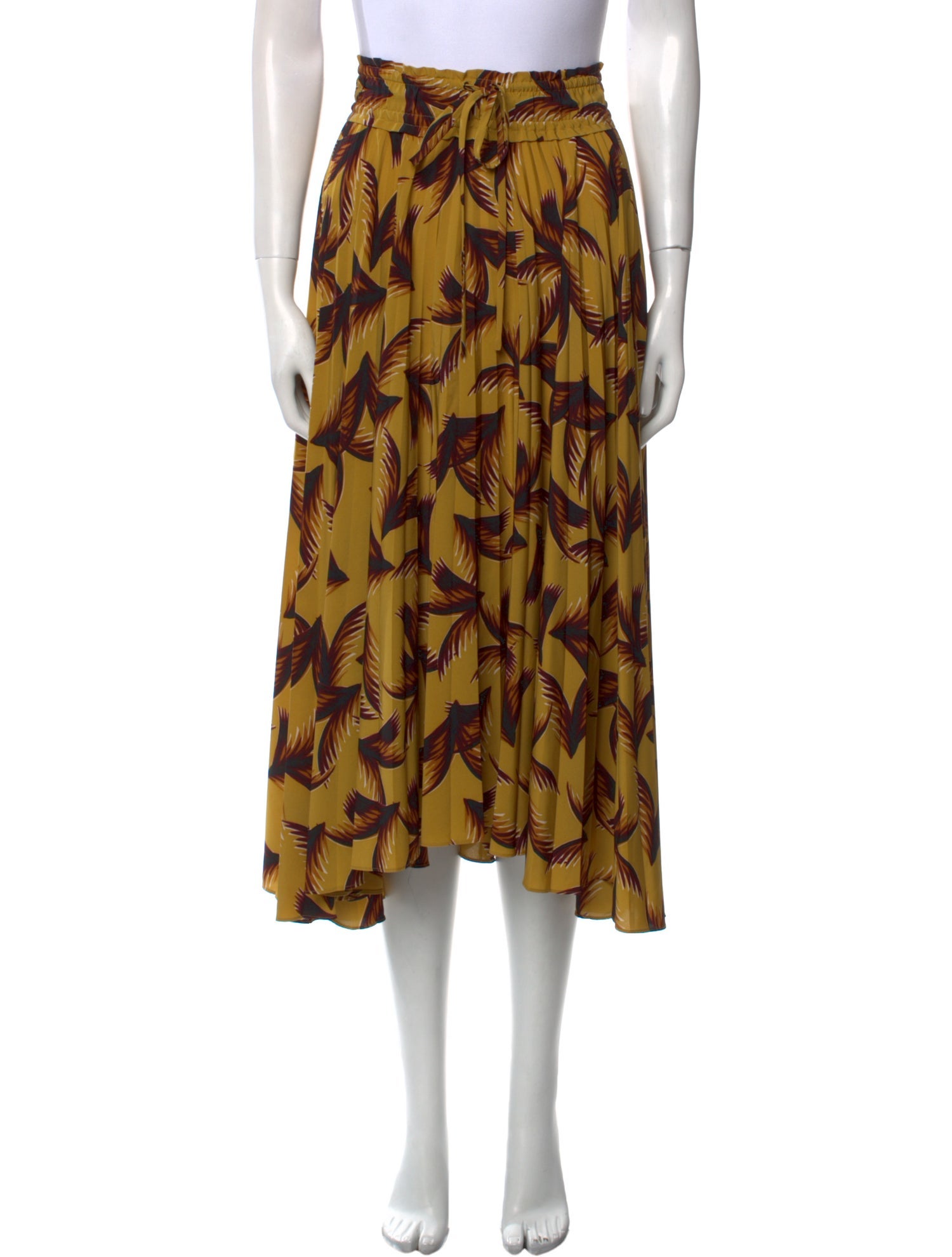 A.L.C. Printed Midi Length Skirt