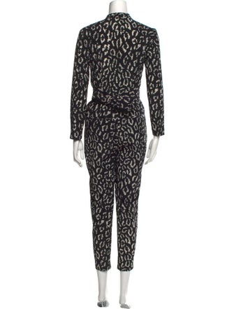 A.L.C. Silk Printed Jumpsuit