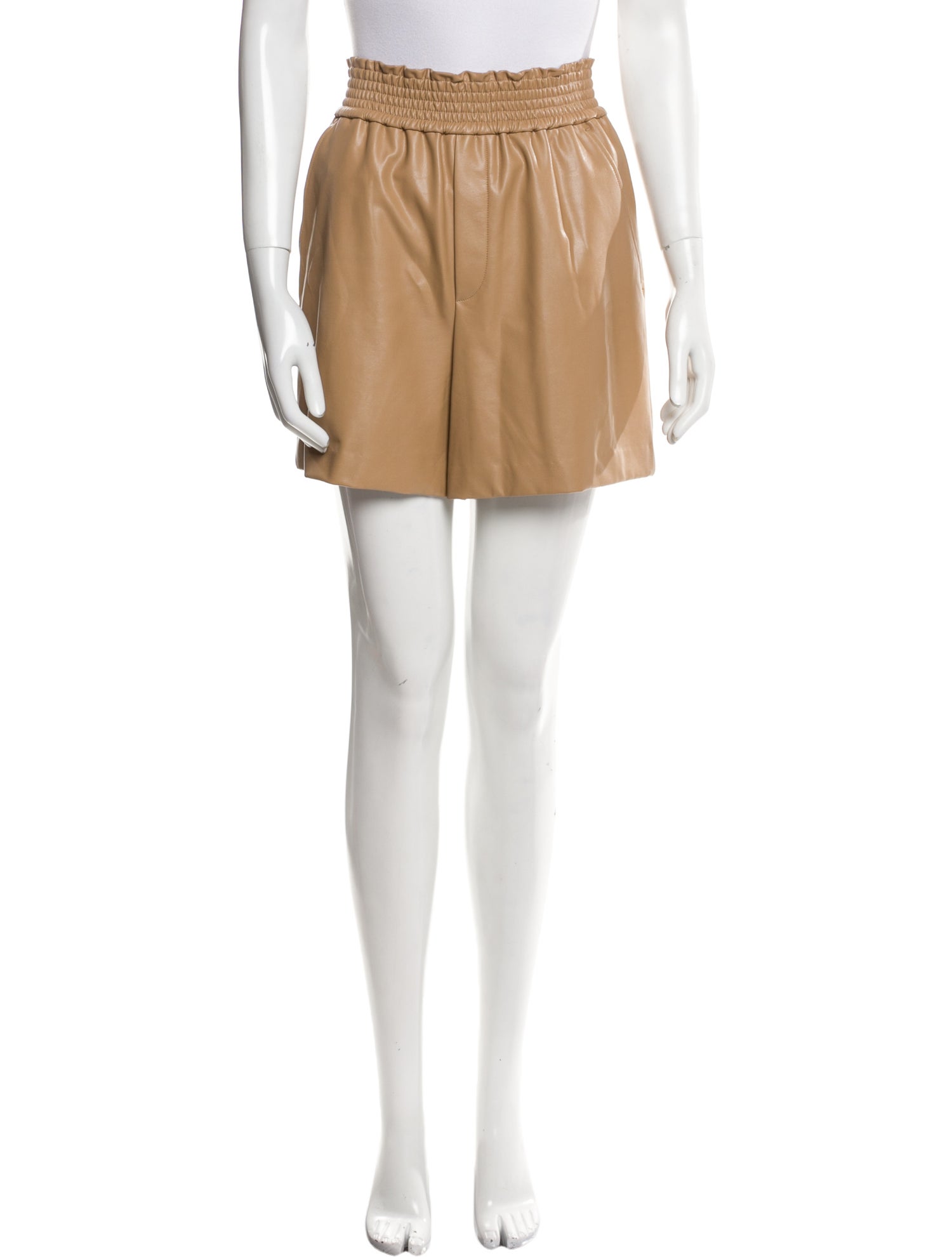 A.L.C. Faux Leather Mini Shorts