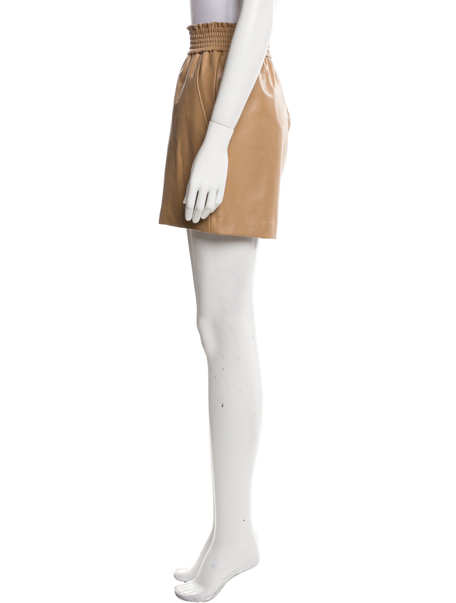 A.L.C. Faux Leather Mini Shorts
