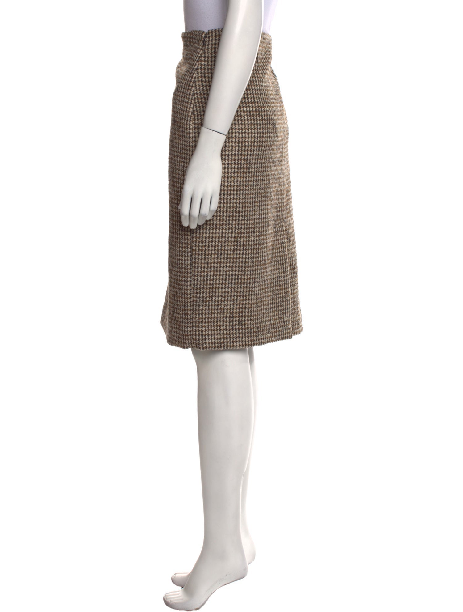 A.L.C. Houndstooth Print Knee-Length Skirt w/ Tags