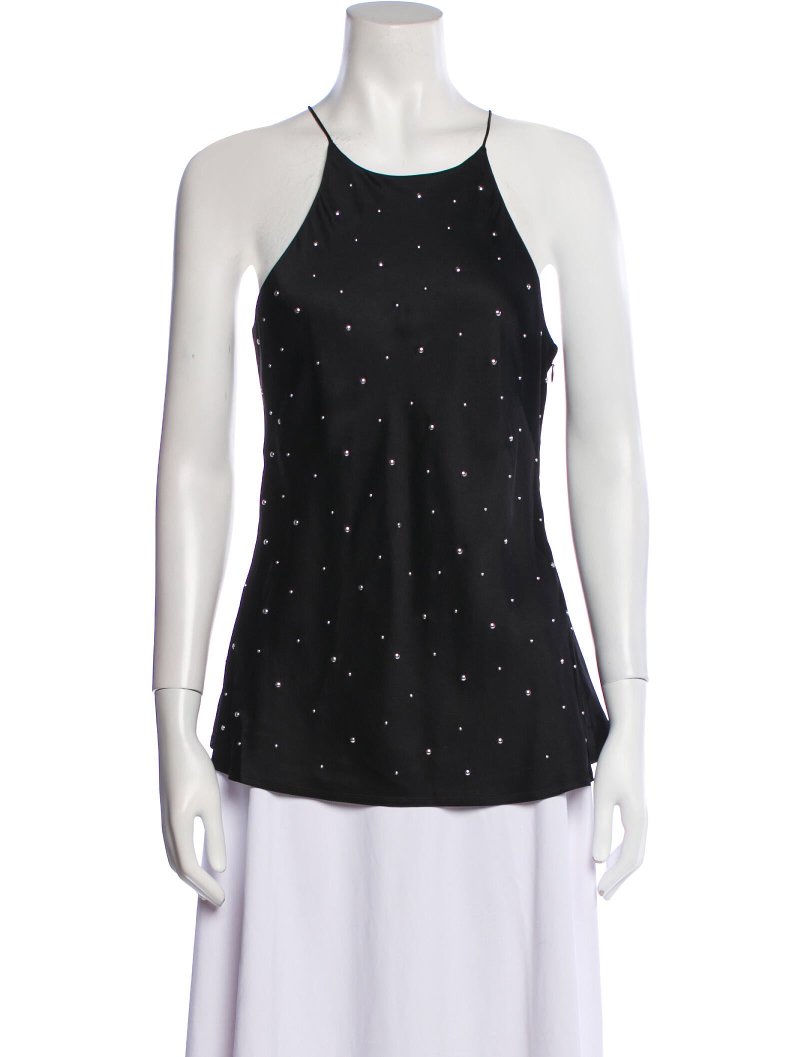 A.L.C. Silk Polka Dot Print Top
