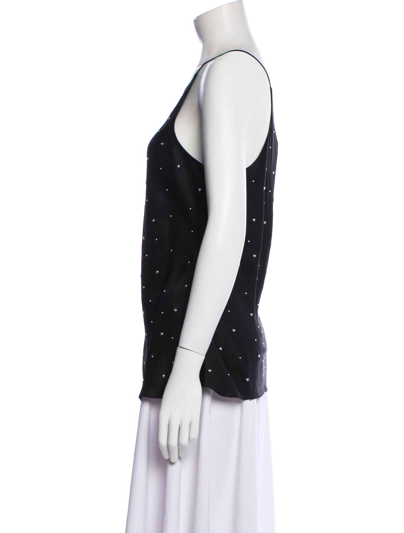 A.L.C. Silk Polka Dot Print Top