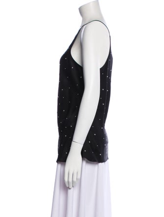 A.L.C. Silk Polka Dot Print Top