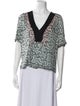 A.L.C. Silk Printed Blouse