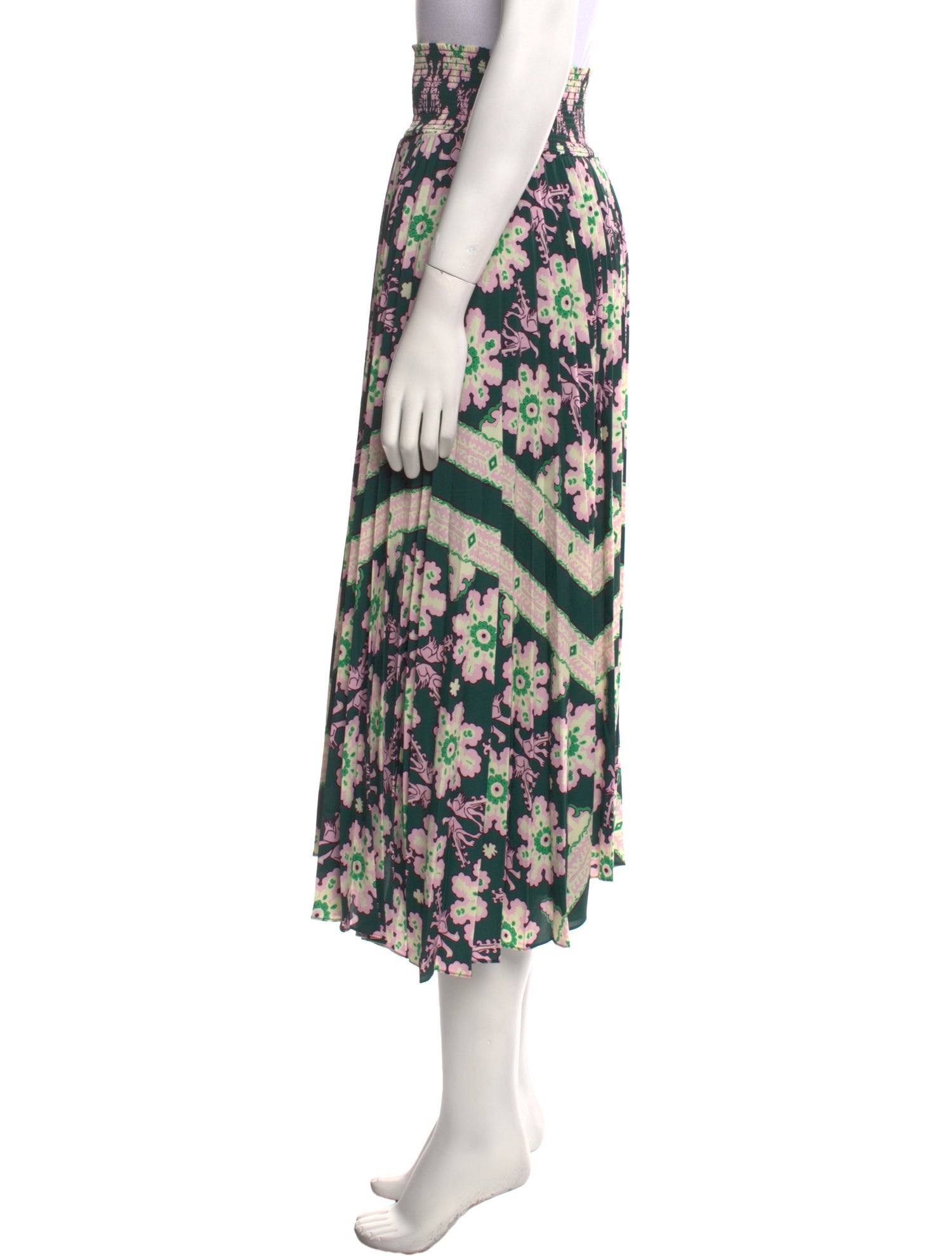 A.L.C. Floral Print Midi Length Skirt