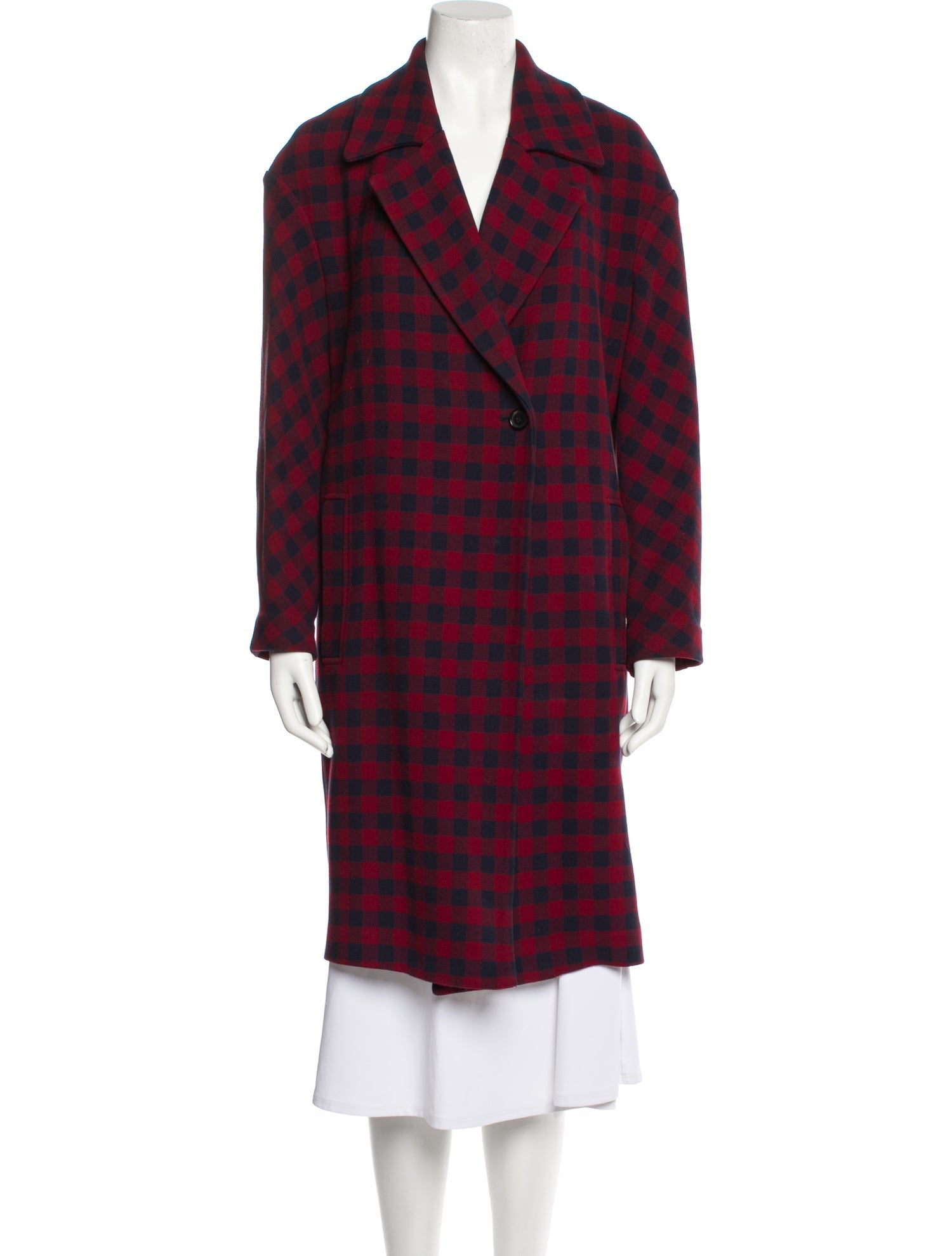 A.L.C. Plaid Print Coat