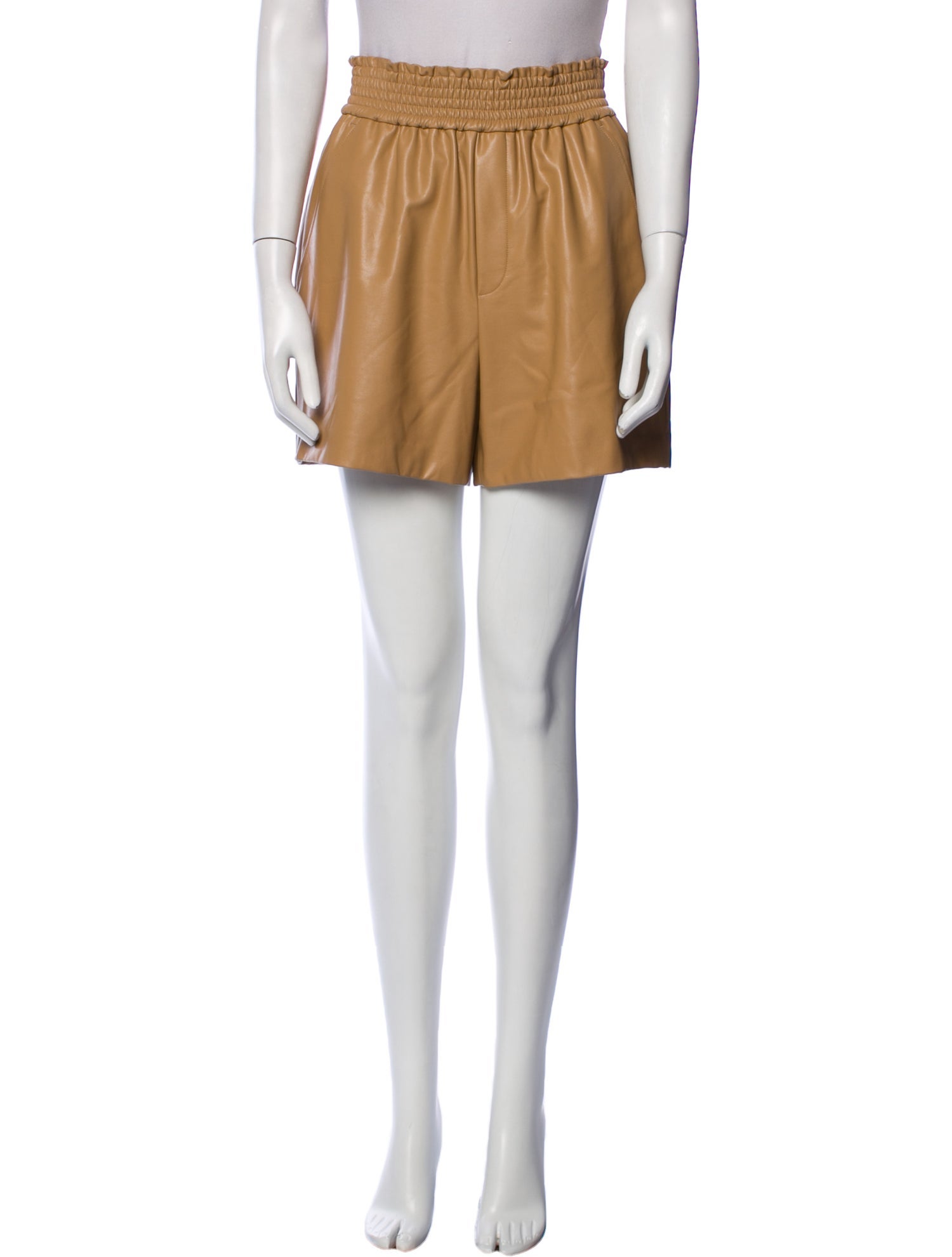 A.L.C. Faux Leather Mini Shorts