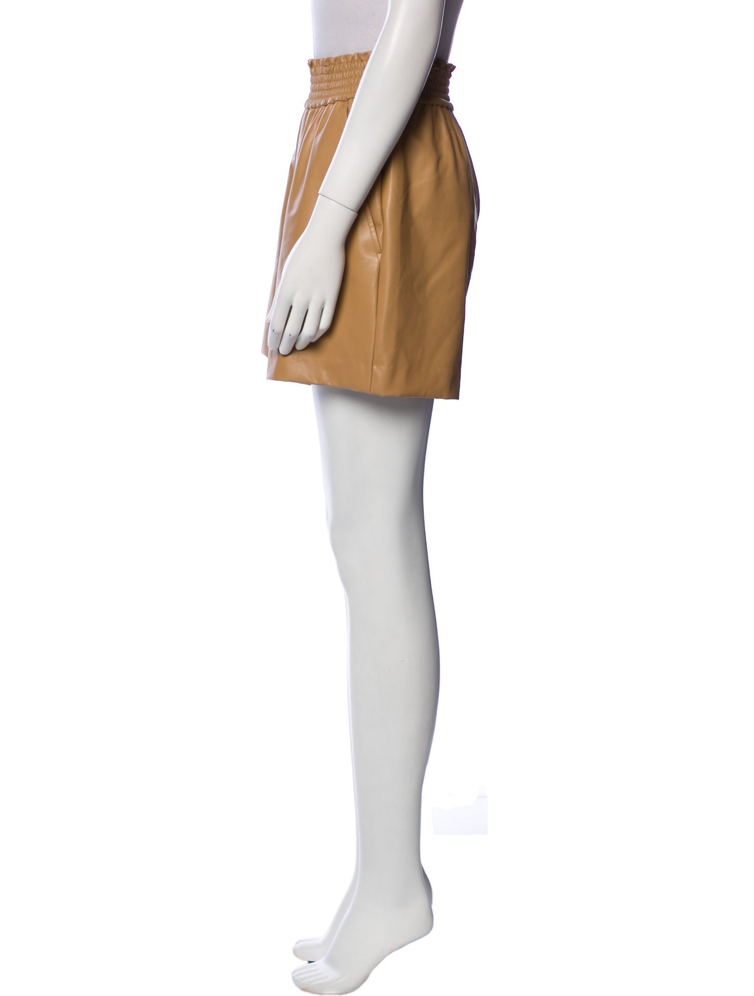 A.L.C. Faux Leather Mini Shorts