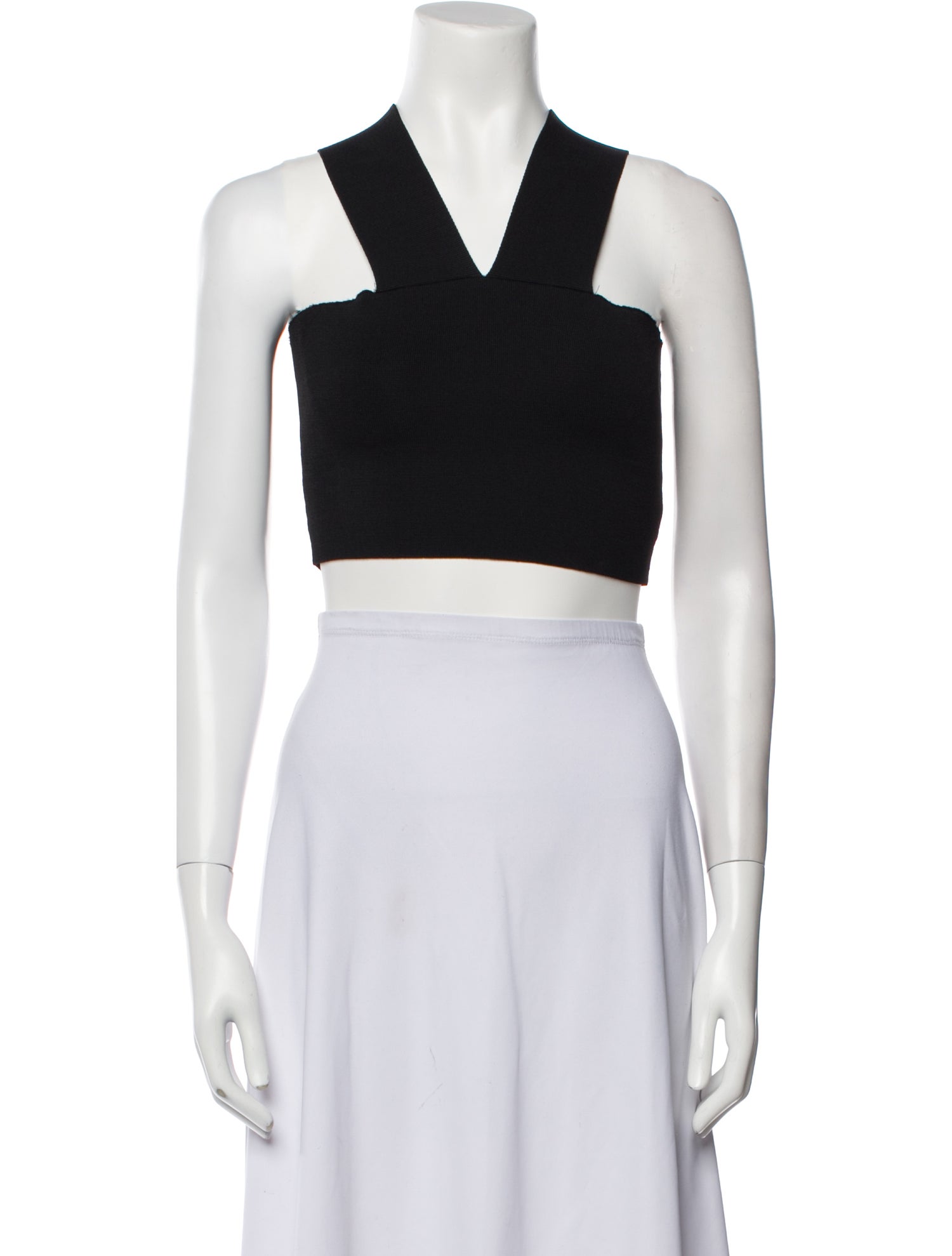 A.L.C. V-Neck Sleeveless Crop Top