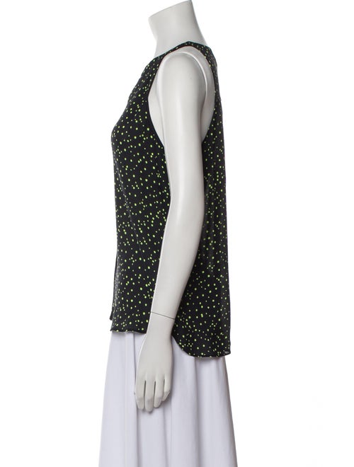 A.L.C. Silk Polka Dot Print Blouse