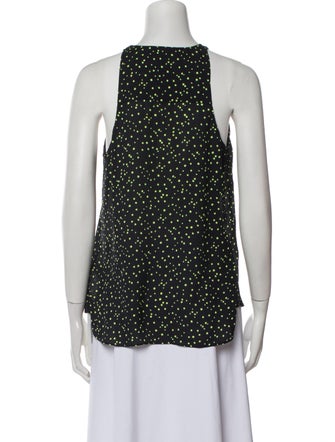 A.L.C. Silk Polka Dot Print Blouse