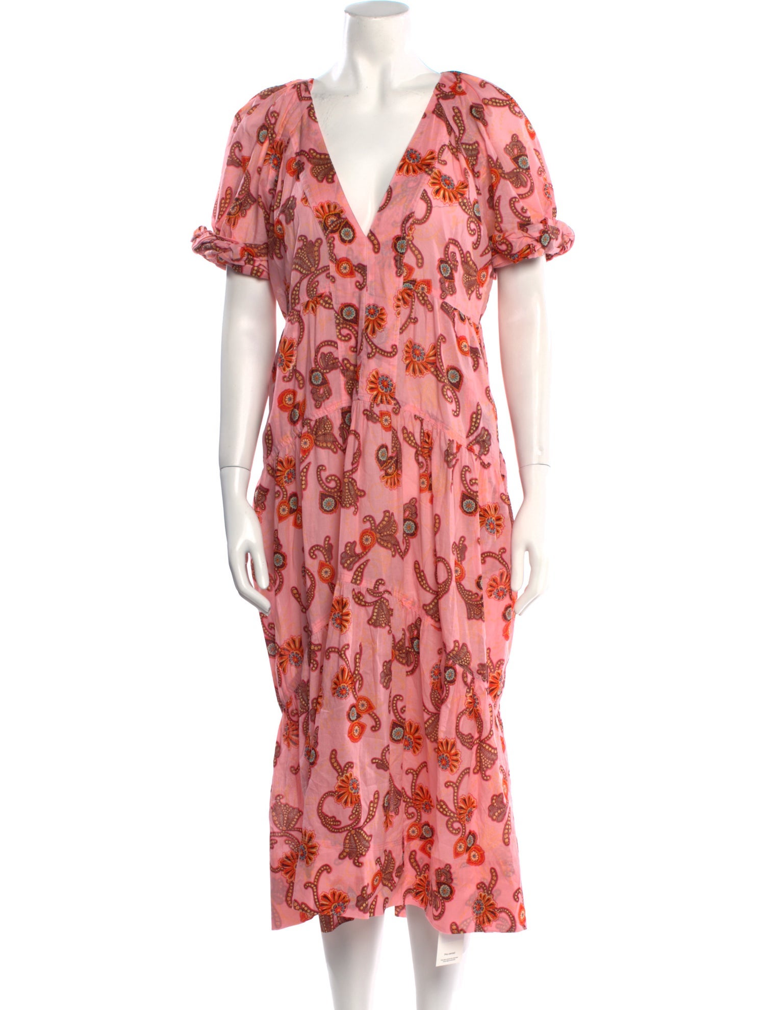 A.L.C. Floral Print Midi Length Dress
