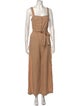 A.L.C. Linen Square Neckline Jumpsuit