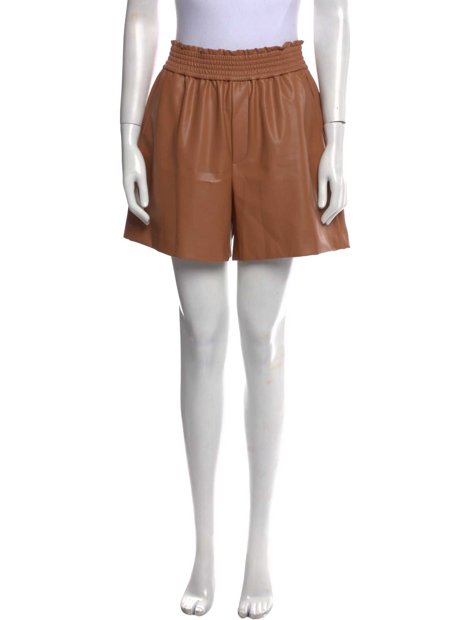 A.L.C. Faux Leather Mini Shorts