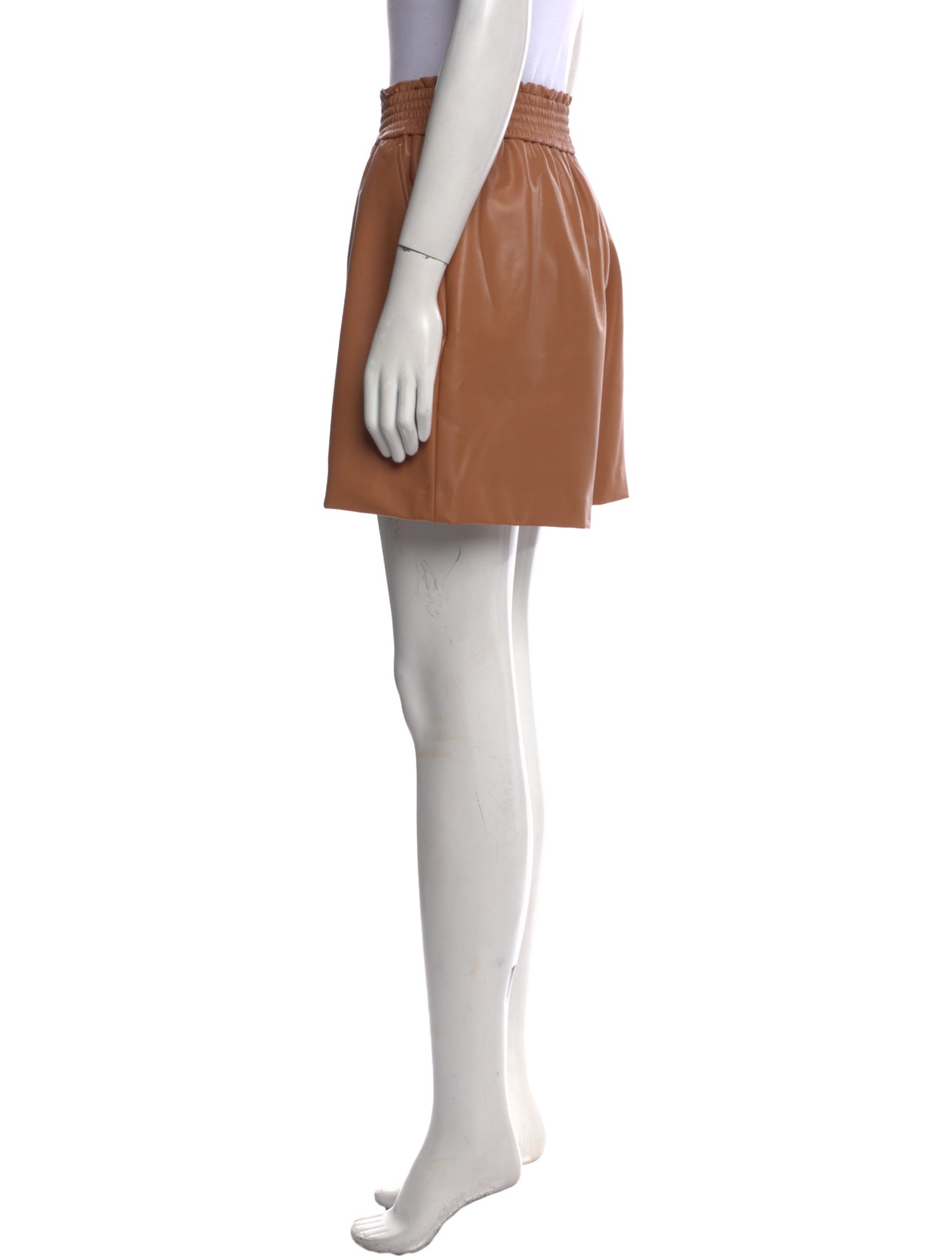 A.L.C. Faux Leather Mini Shorts