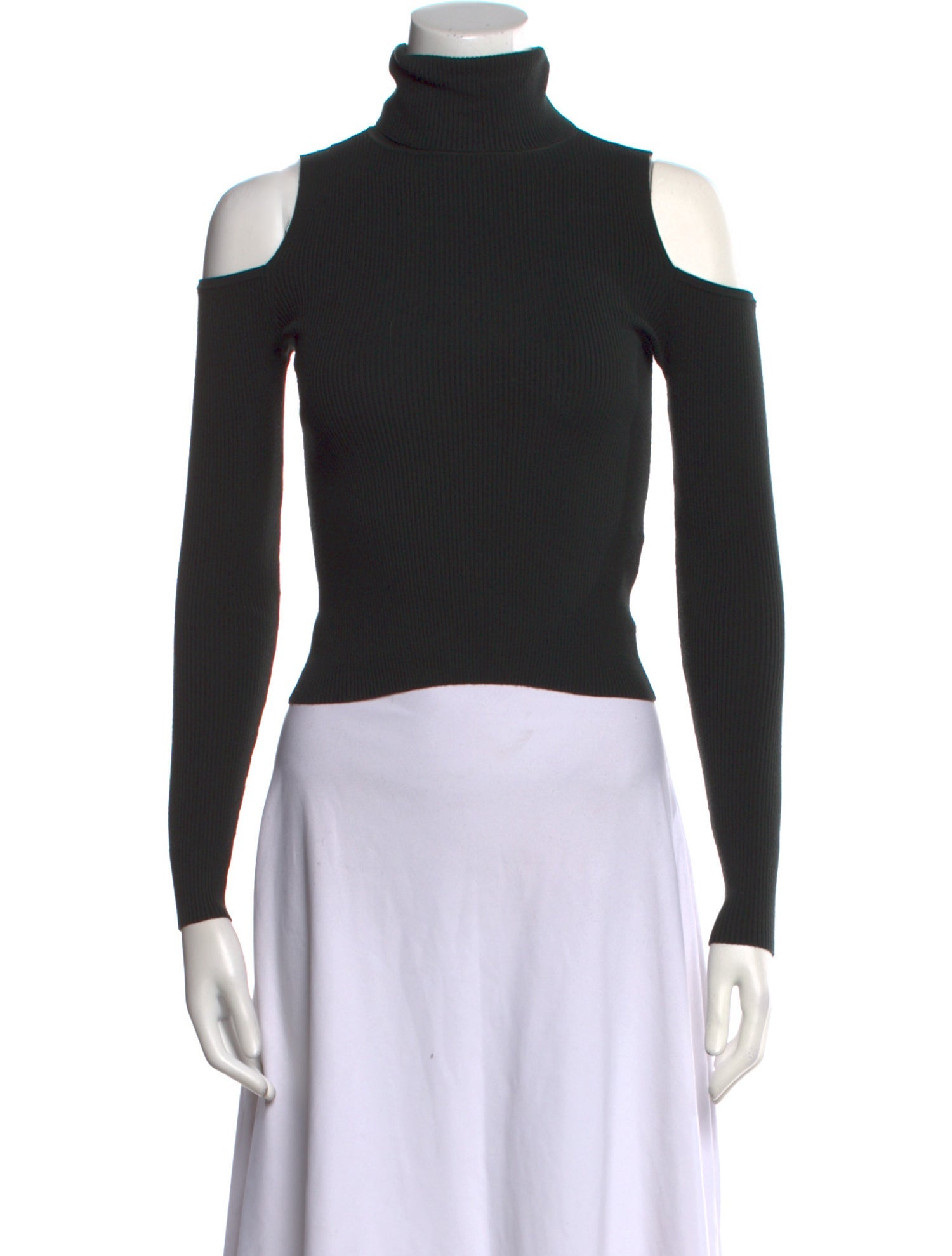 A.L.C. Turtleneck Long Sleeve Crop Top
