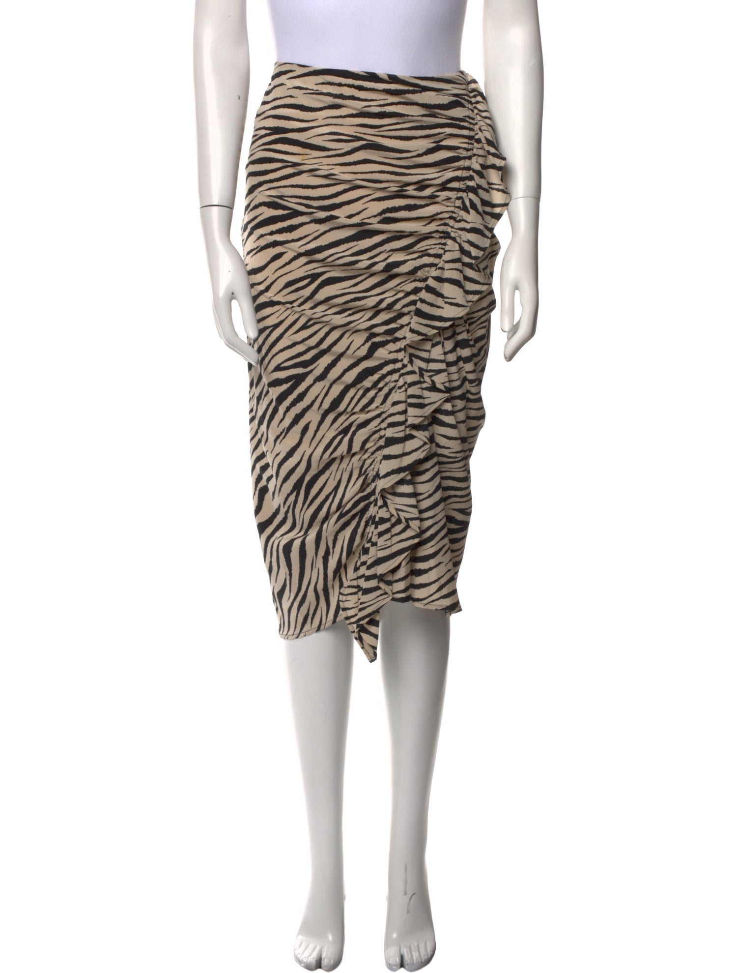 A.L.C. Silk Midi Length Skirt