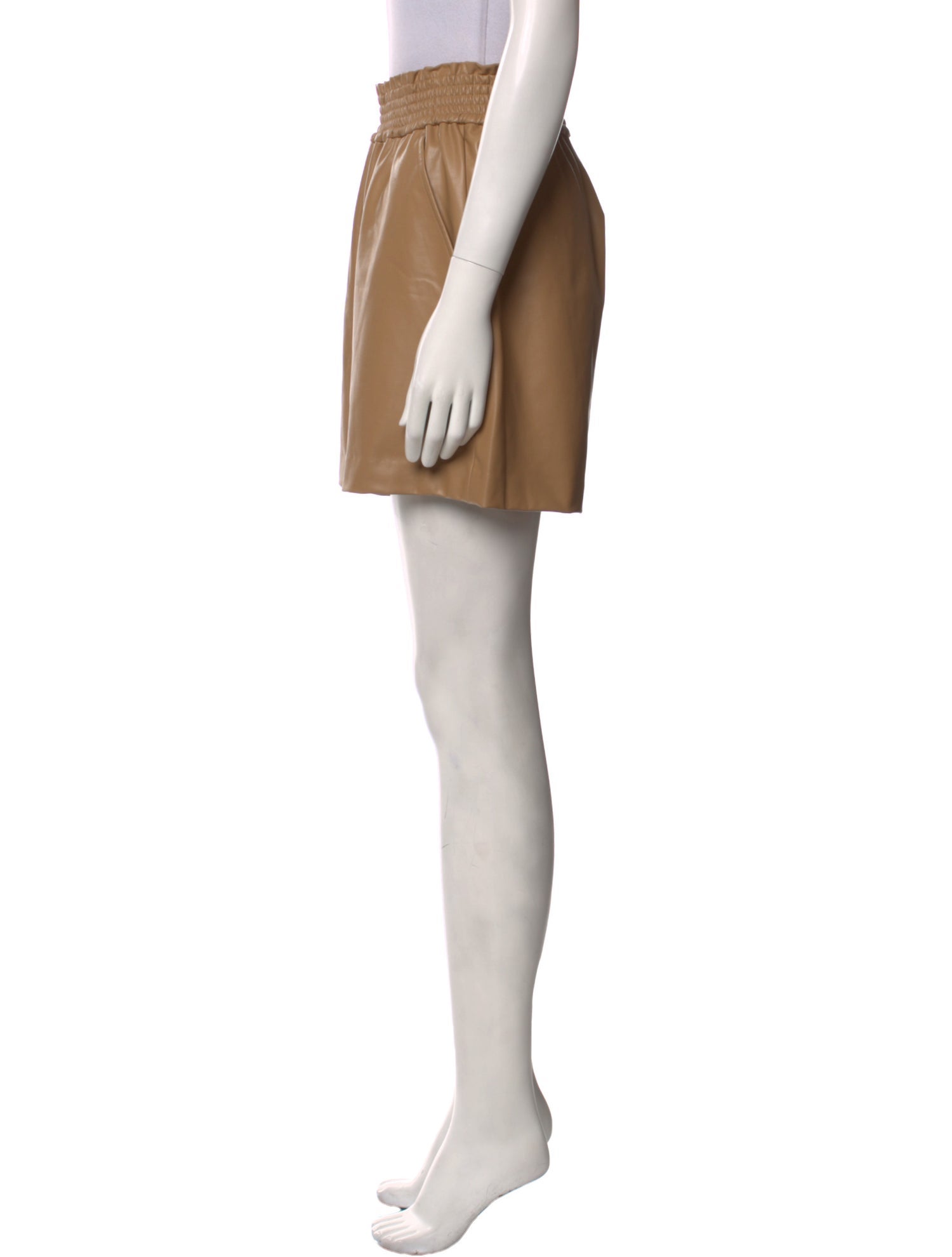 A.L.C. Faux Leather Knee-Length Shorts