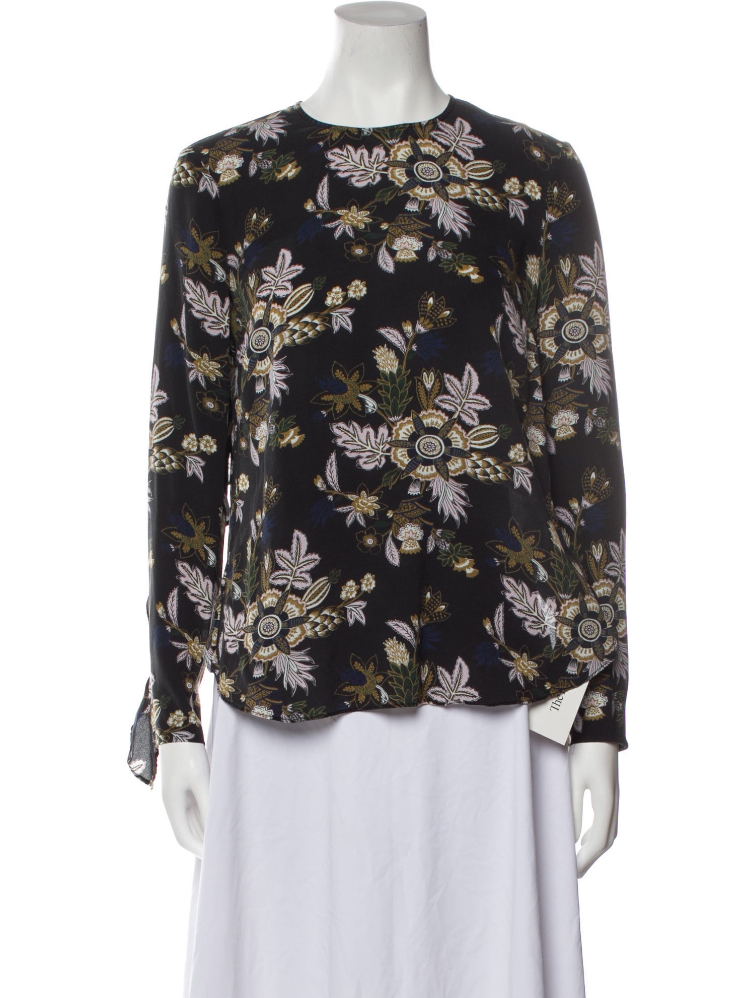 A.L.C. Silk Floral Print Blouse