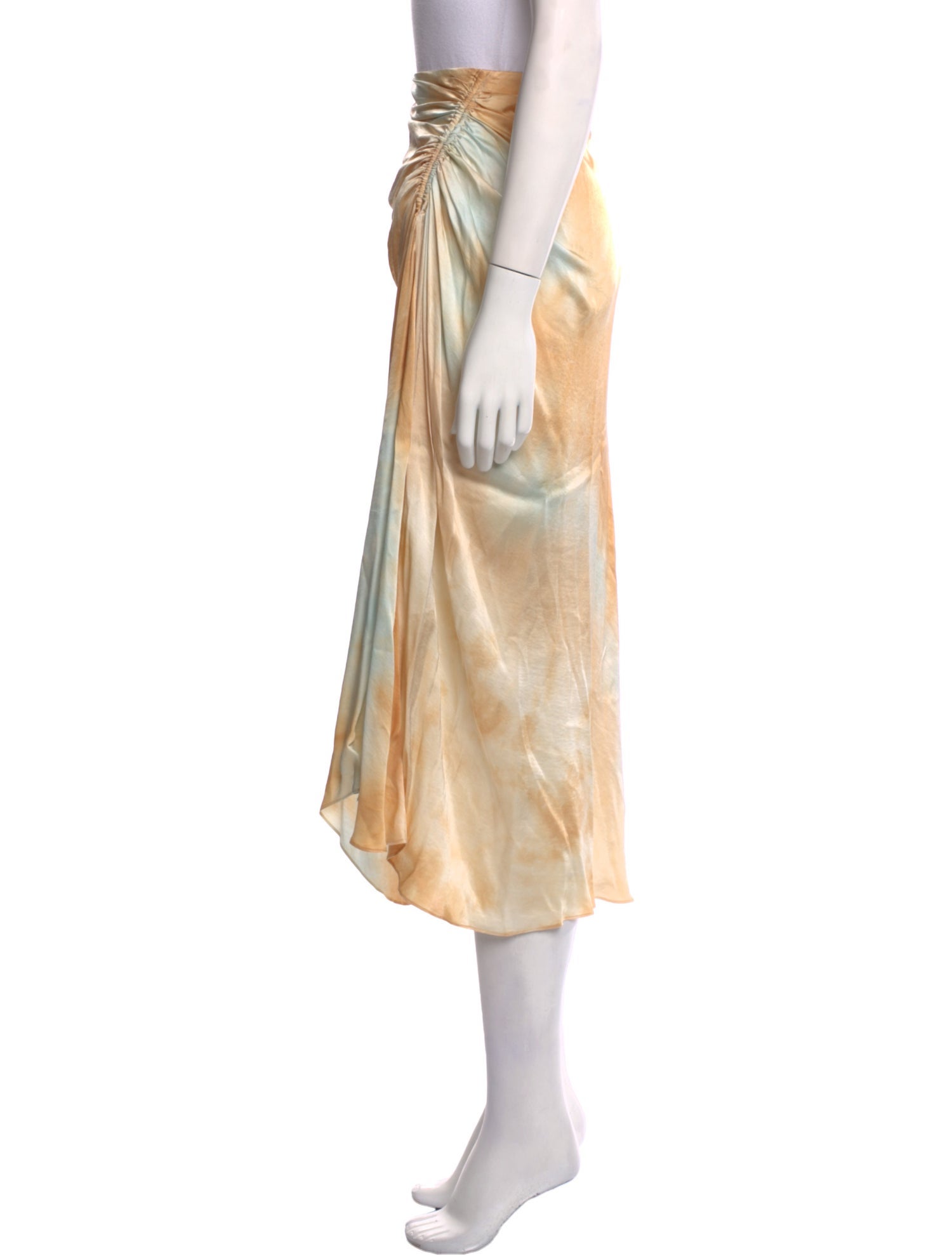 A.L.C. Silk Midi Length Skirt