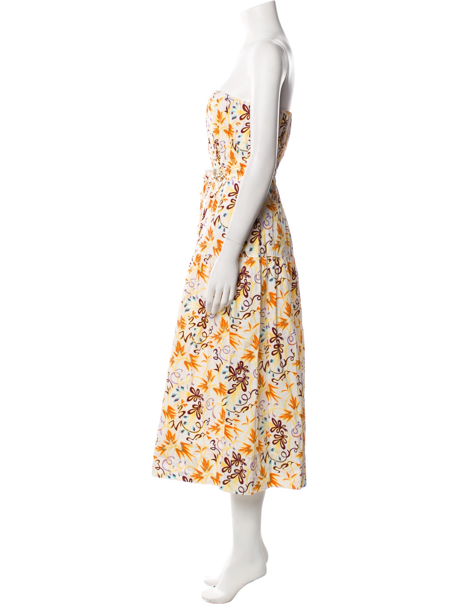 A.L.C. Floral Print Midi Length Dress w/ Tags