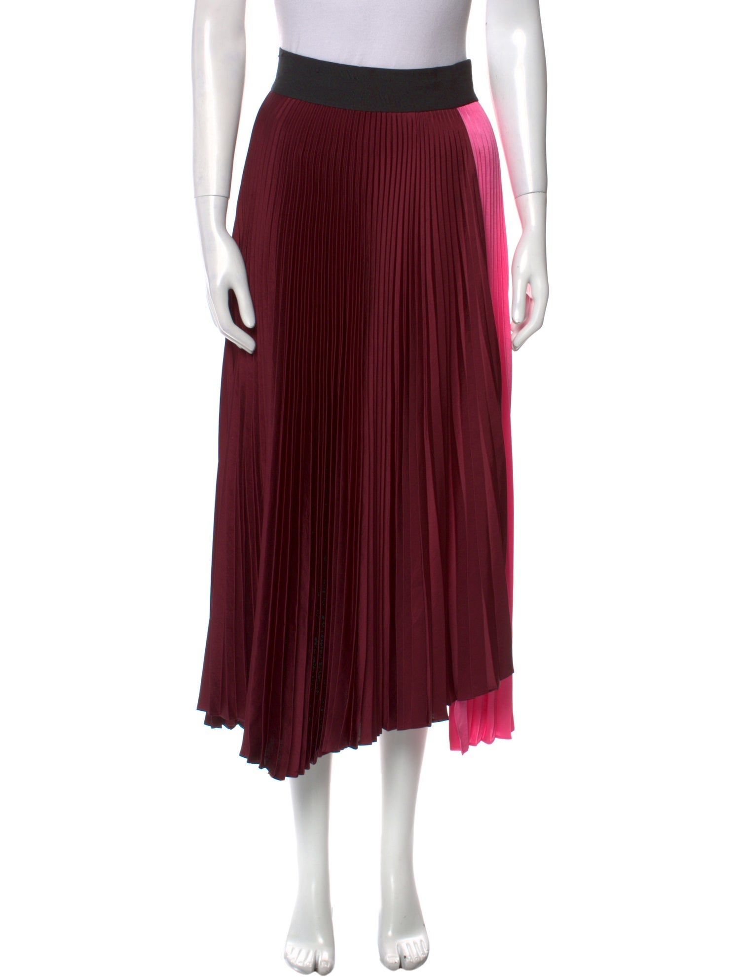 A.L.C. Colorblock Pattern Midi Length Skirt