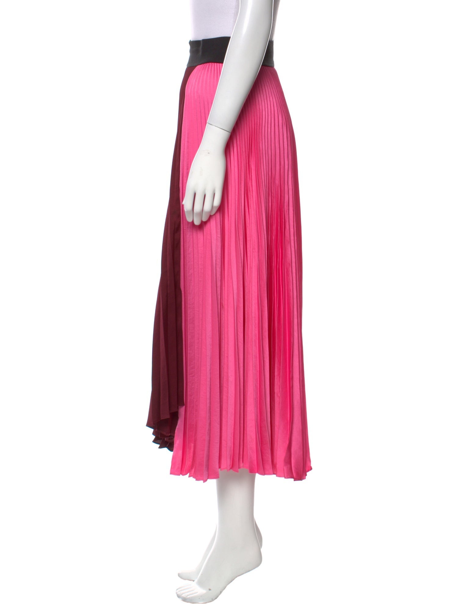 A.L.C. Colorblock Pattern Midi Length Skirt