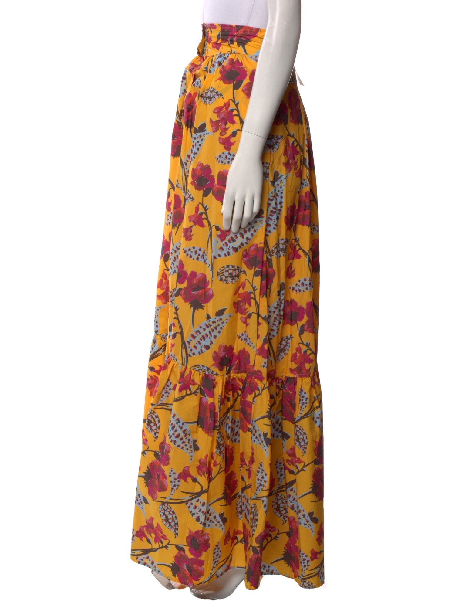 A.L.C. Floral Print Long Skirt