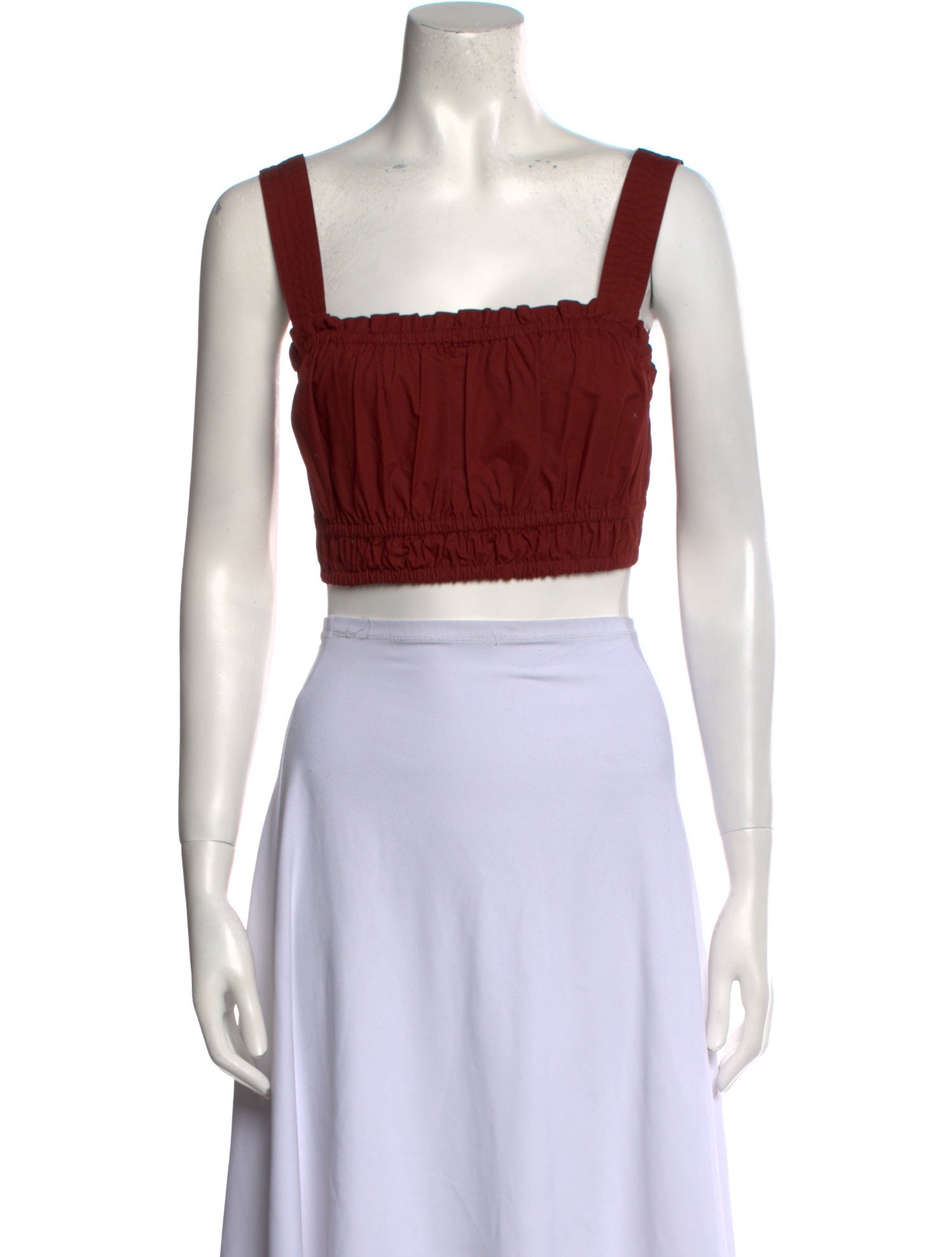 A.L.C. Square Neckline Sleeveless Crop Top