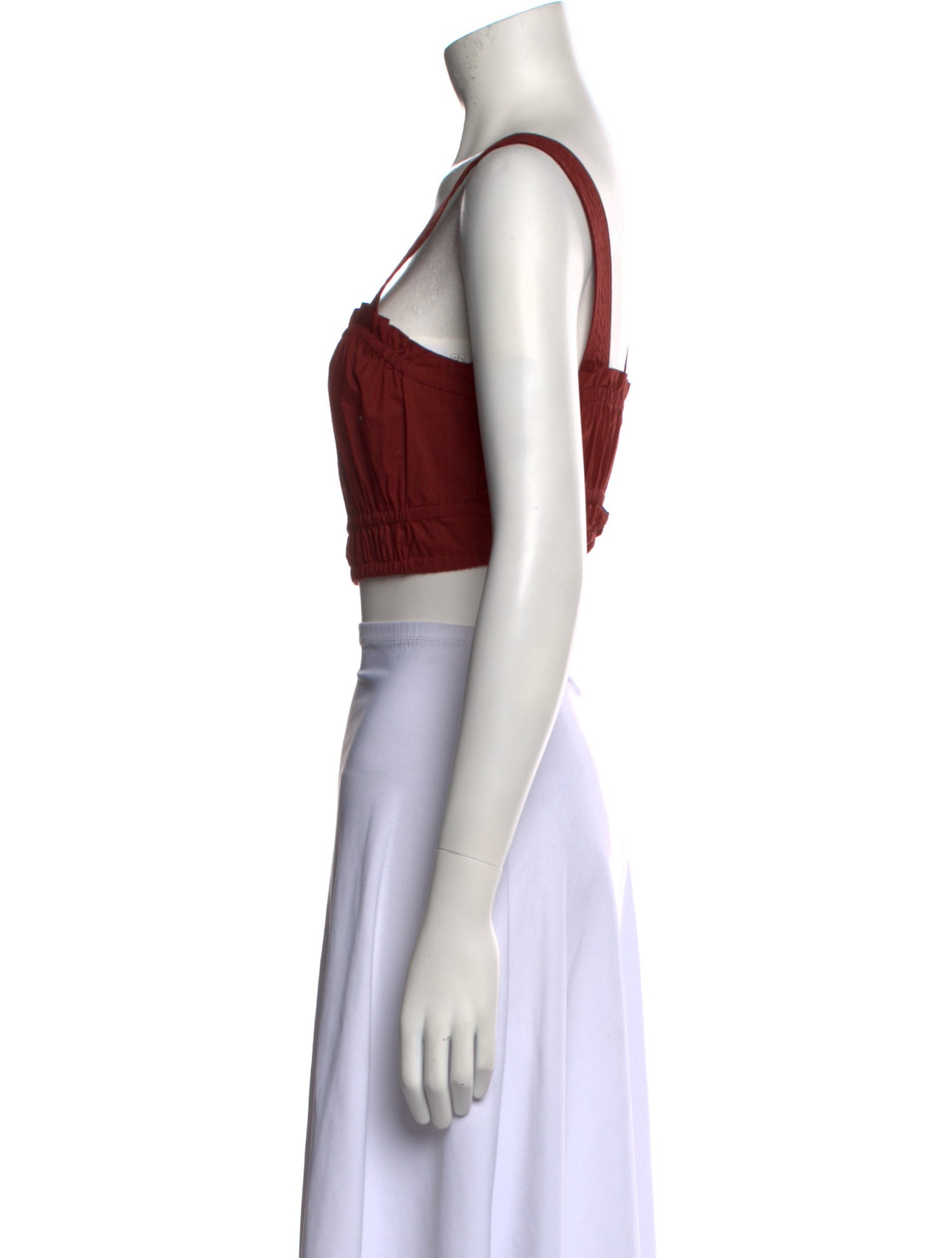 A.L.C. Square Neckline Sleeveless Crop Top