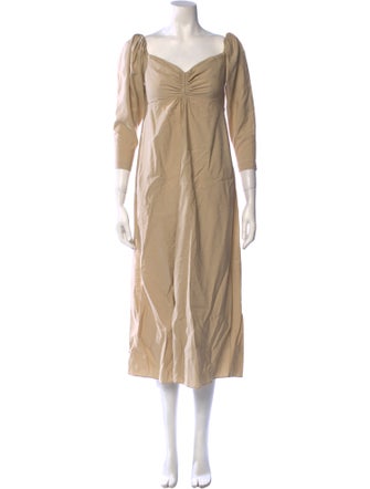 A.L.C. Square Neckline Midi Length Dress