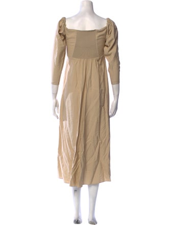 A.L.C. Square Neckline Midi Length Dress