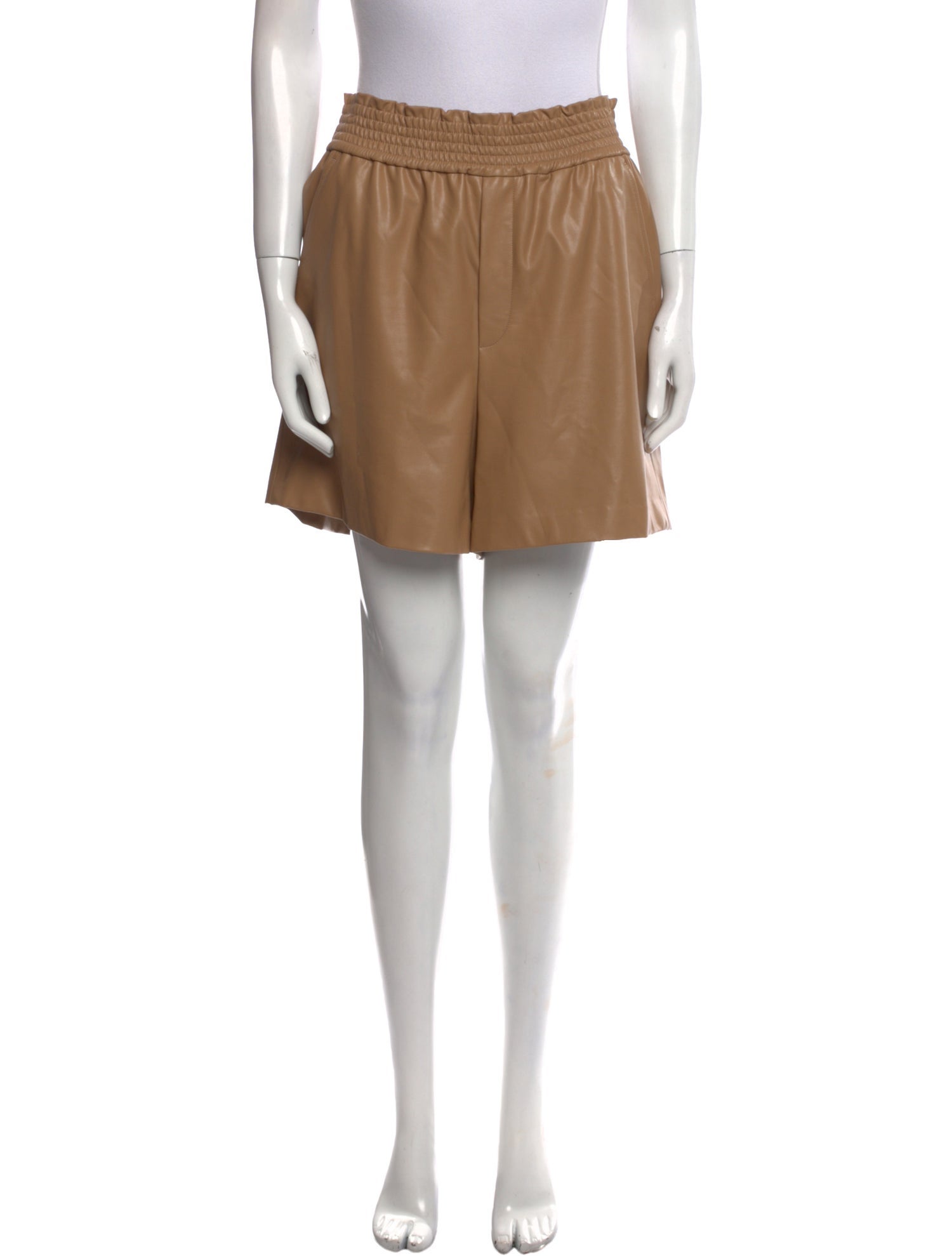 A.L.C. Faux Leather Mini Shorts