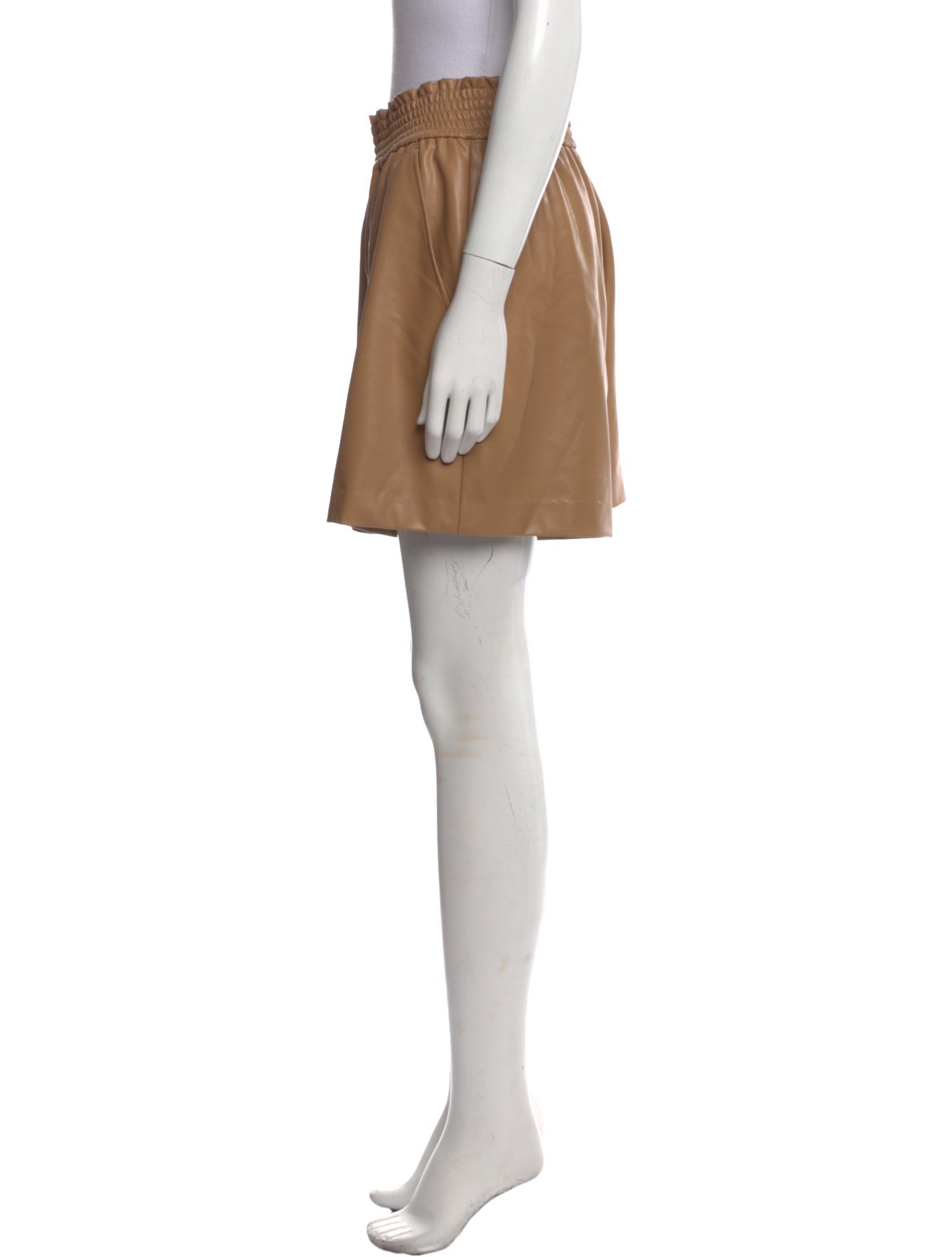 A.L.C. Faux Leather Mini Shorts