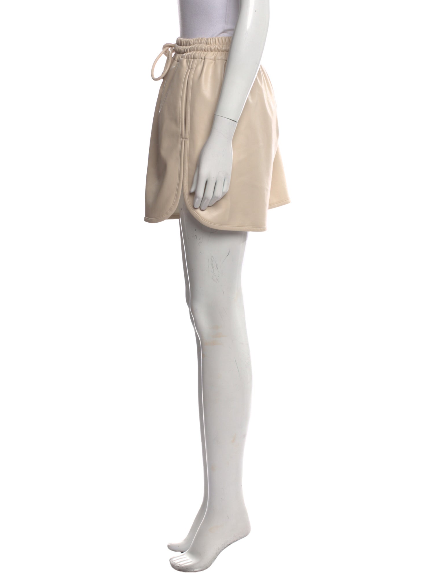 A.L.C. Faux Leather Mini Shorts