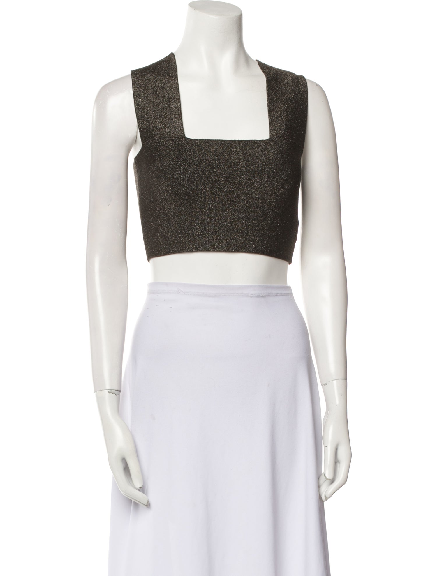 A.L.C. Square Neckline Sleeveless Crop Top