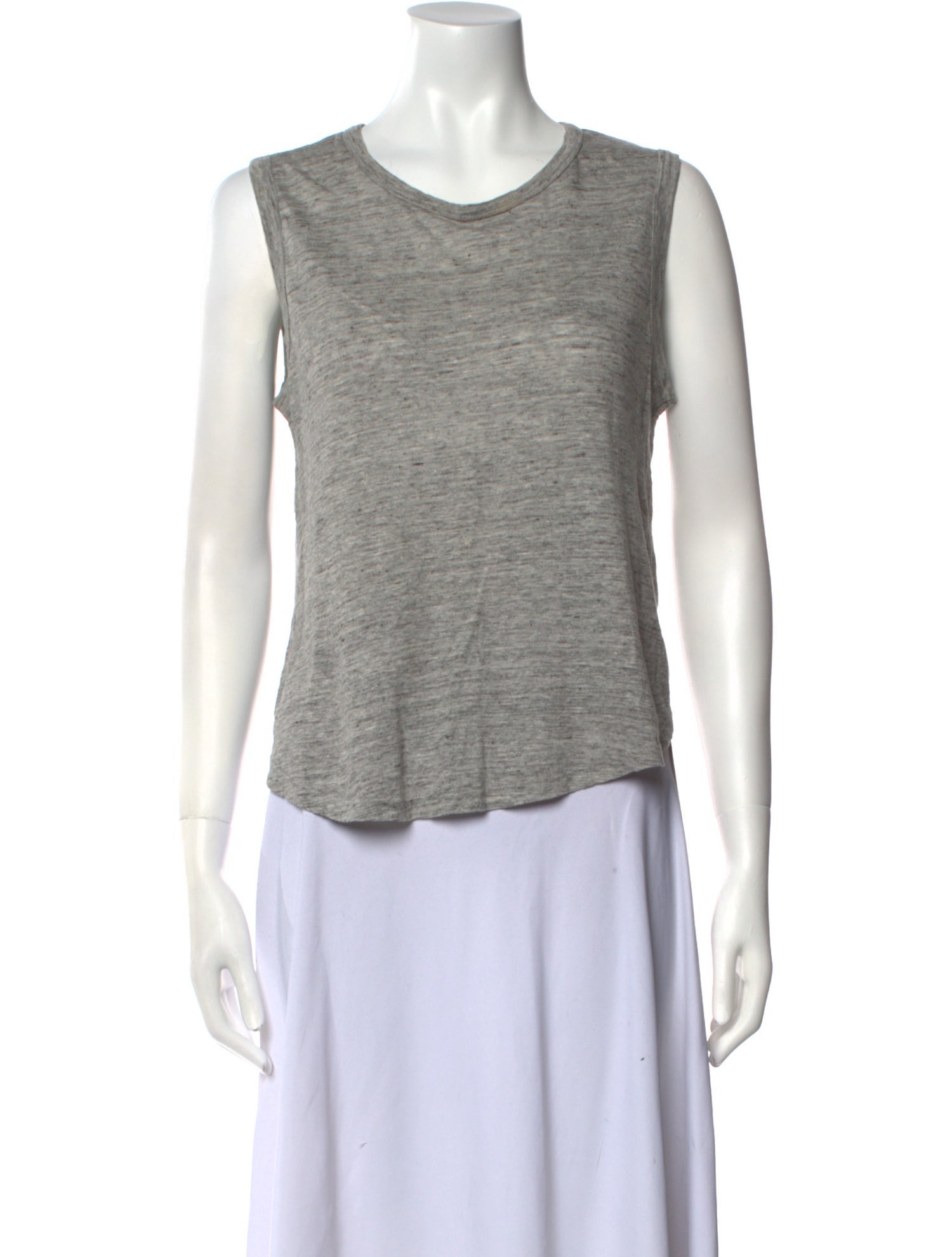 A.L.C. Linen Scoop Neck Top