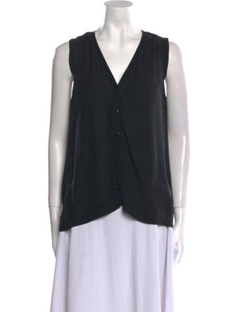 A.L.C. Silk V-Neck Top
