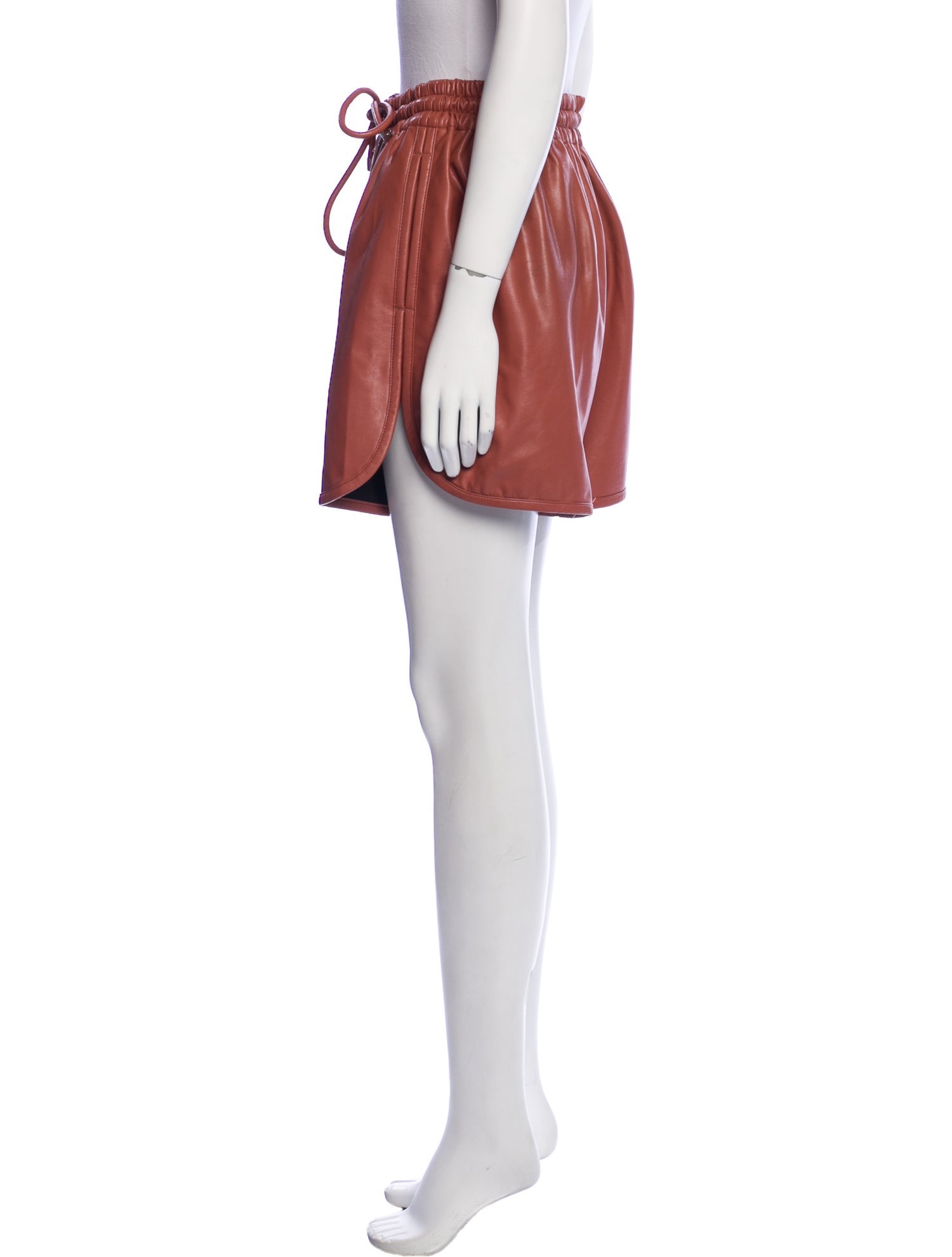 A.L.C. Faux Leather Mini Shorts