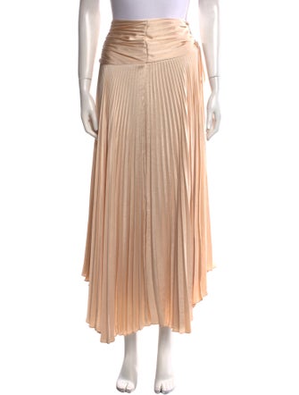 A.L.C. Pleated Accents Midi Length Skirt