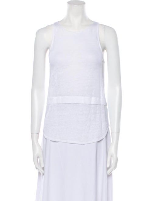 A.L.C. Linen Crew Neck Top