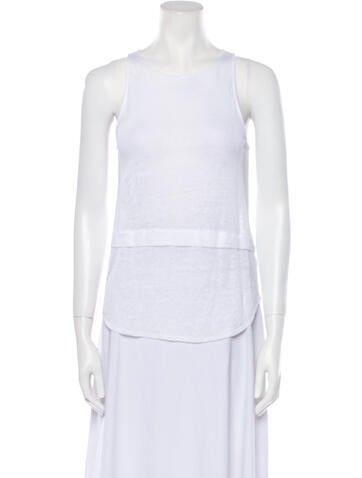 A.l.c. Tops Linen Crew Neck Top XS