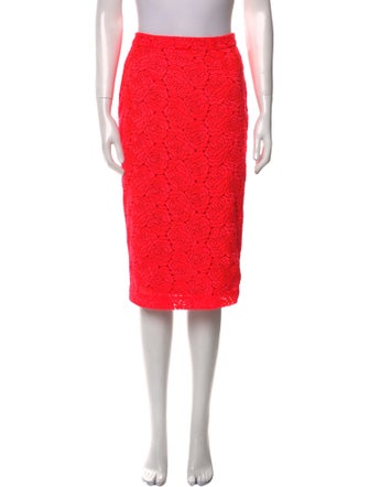 A.L.C. Mesh Accents Knee-Length Skirt