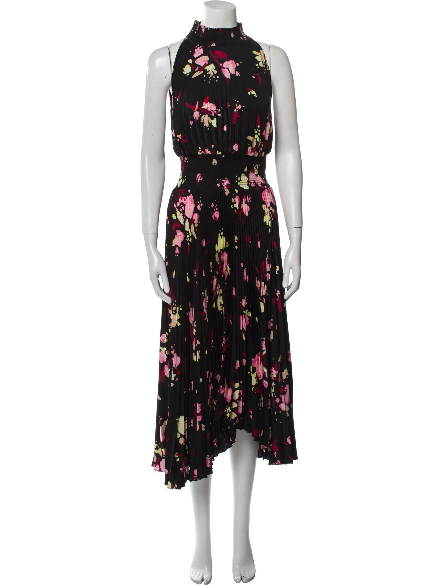 A.L.C. Floral Print Midi Length Dress