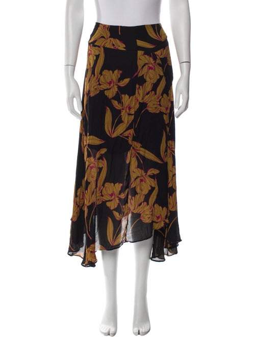 A.L.C. Silk Midi Length Skirt