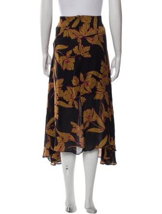 A.L.C. Silk Midi Length Skirt