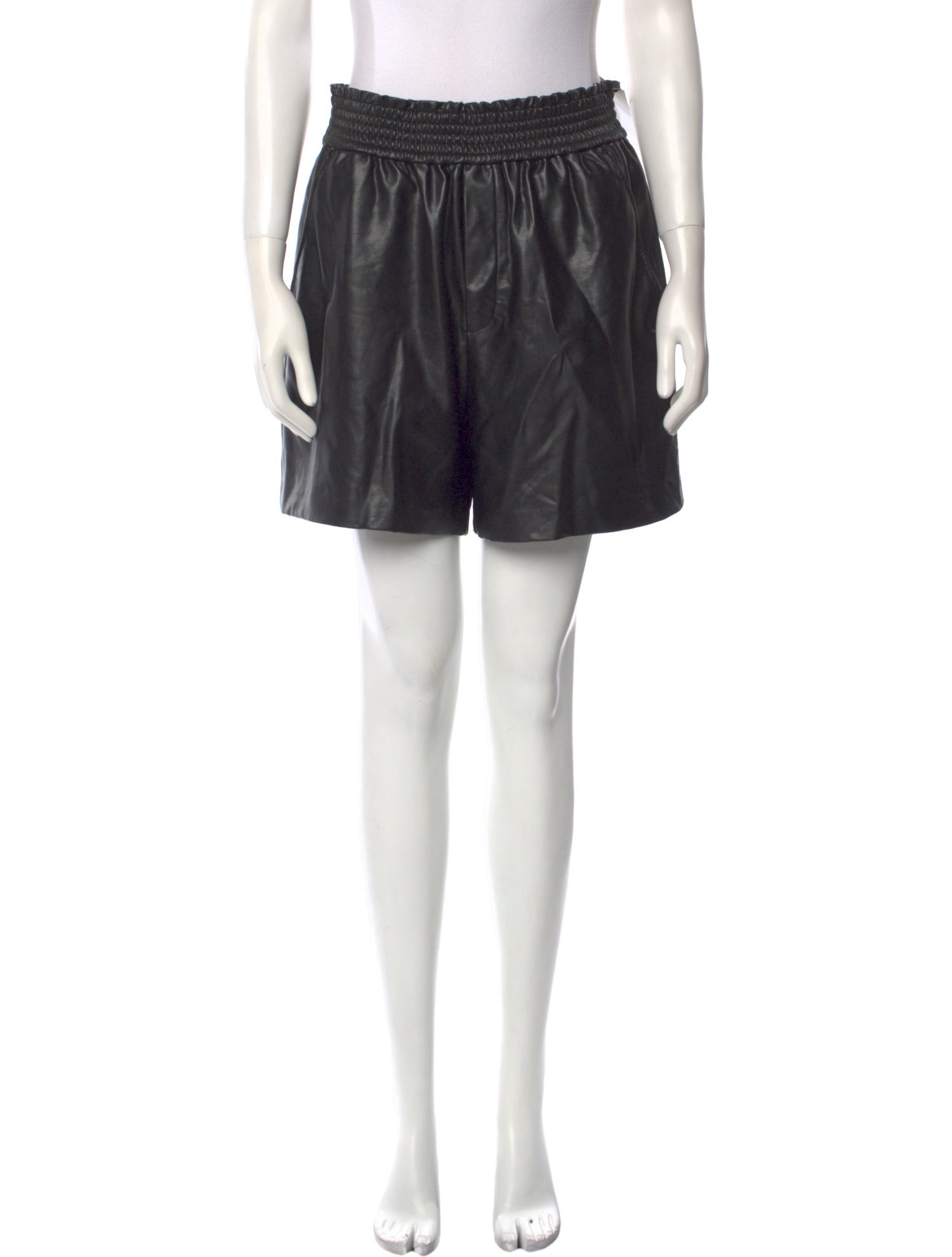 A.L.C. Faux Leather Mini Shorts