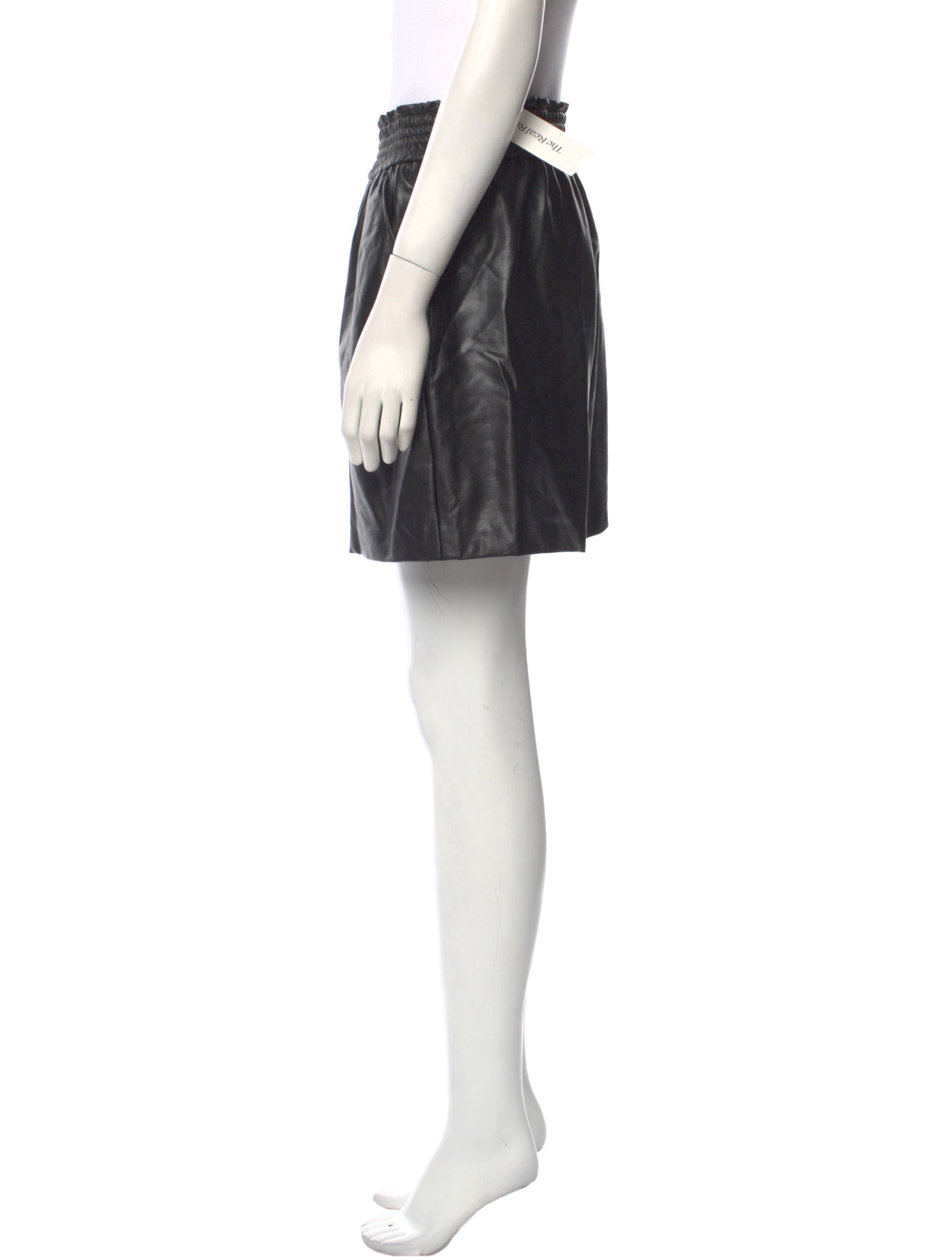 A.L.C. Faux Leather Mini Shorts