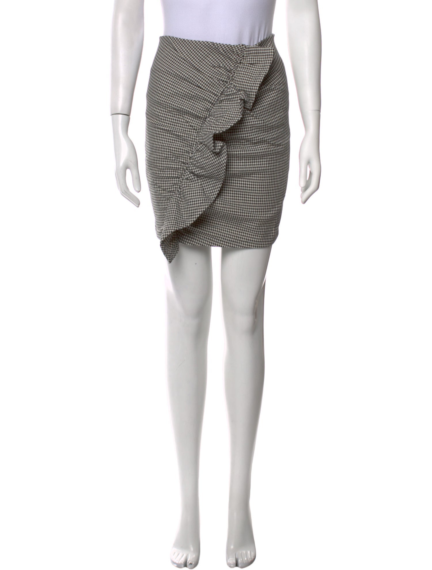 A.L.C. Houndstooth Print Mini Skirt